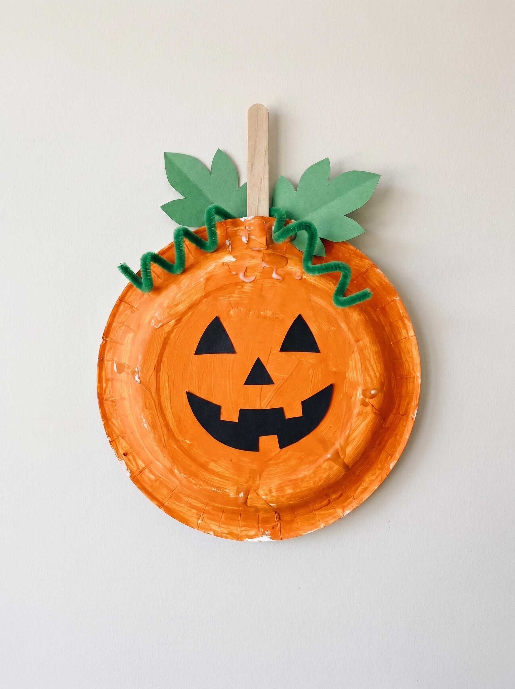 Paper Plate Pumpkin