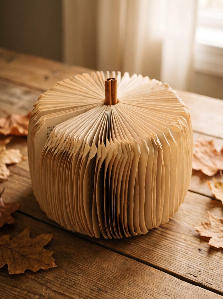 Book Page Pumpkin