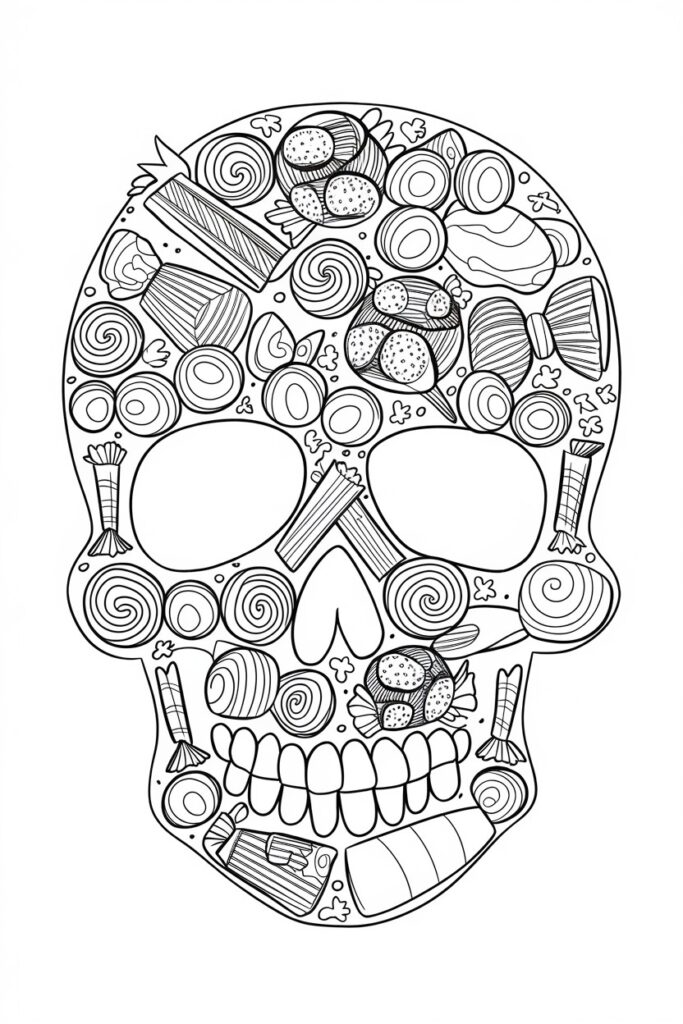 Halloween Candy Skull