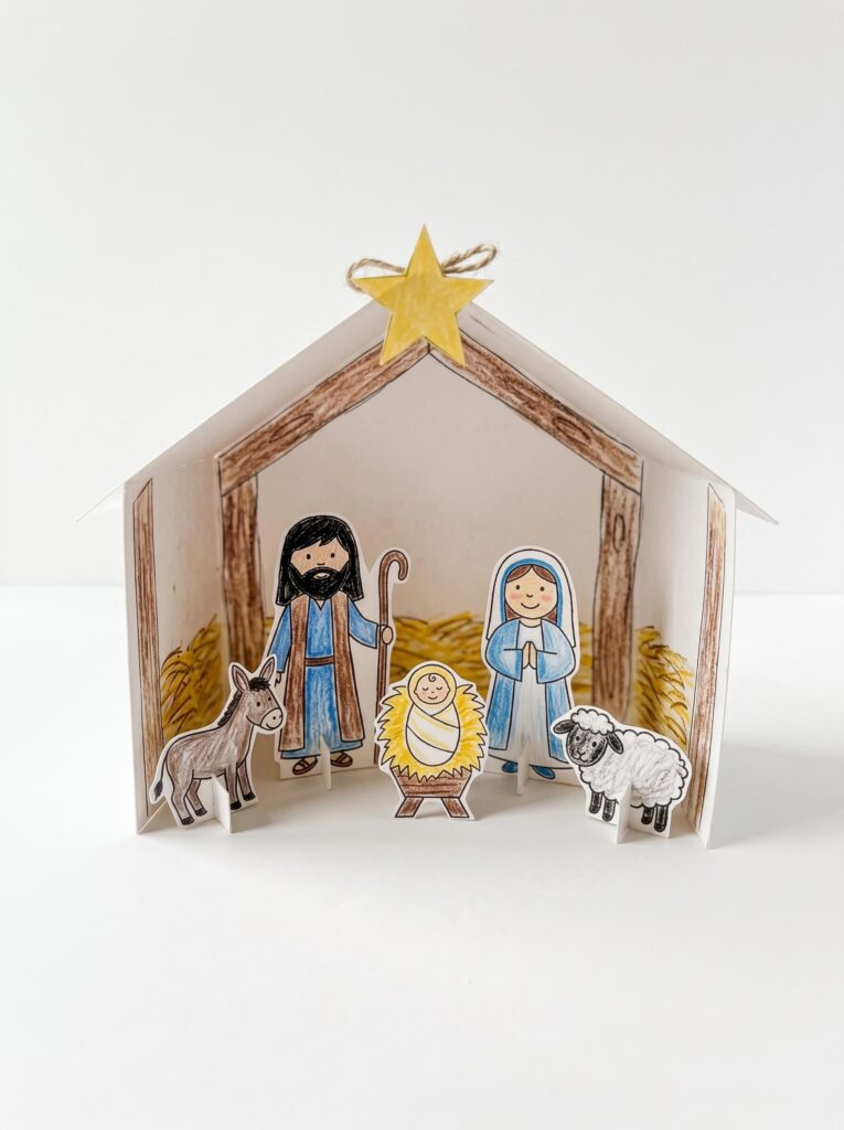 3D Standing Nativity
