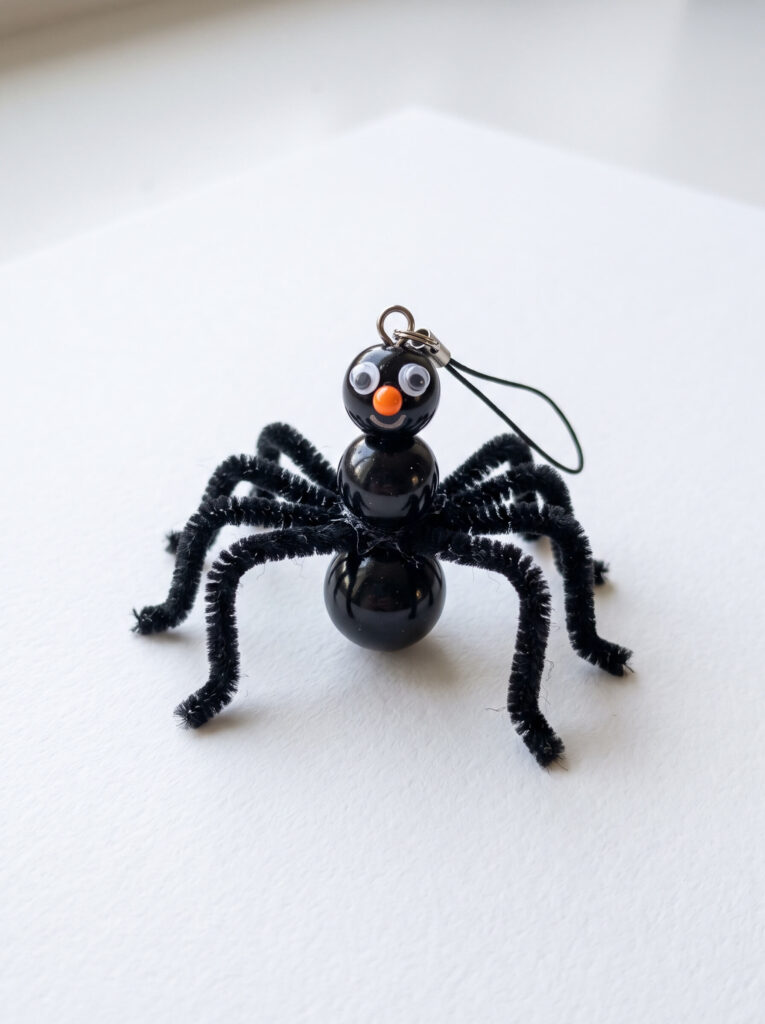 Bead Stack Spider Charm