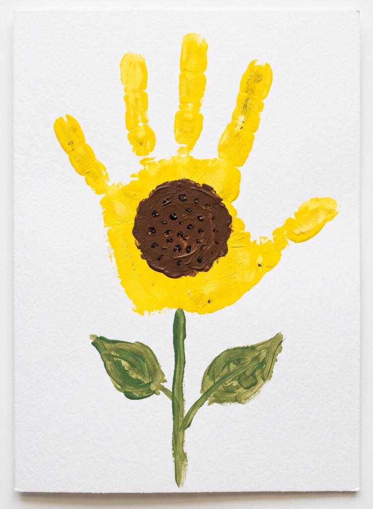 Sunflower Handprint Card