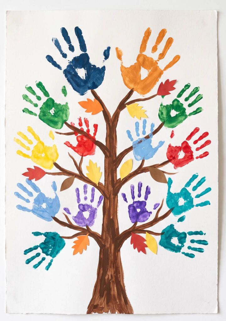 Handprint Tree Of Gratitude