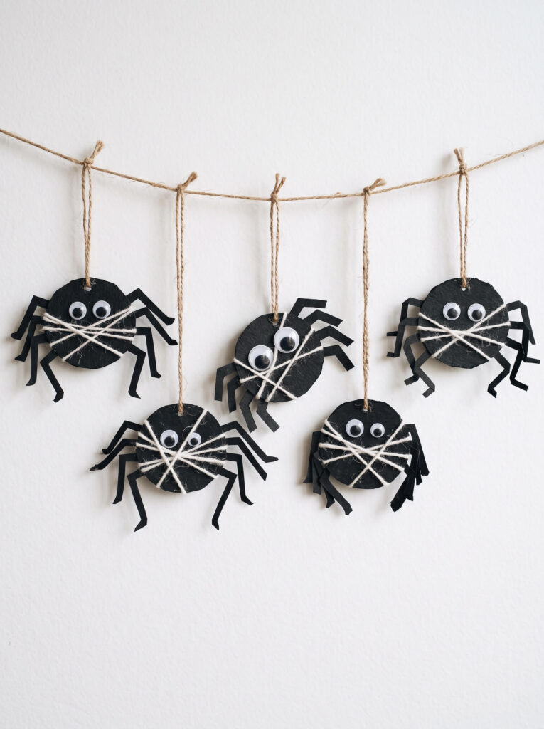 String Hung Spider Garland