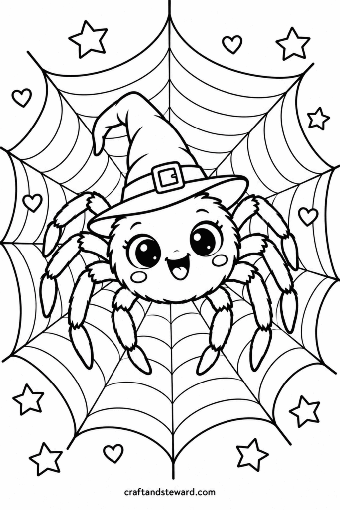 Sweet Spider on a Halloween Web