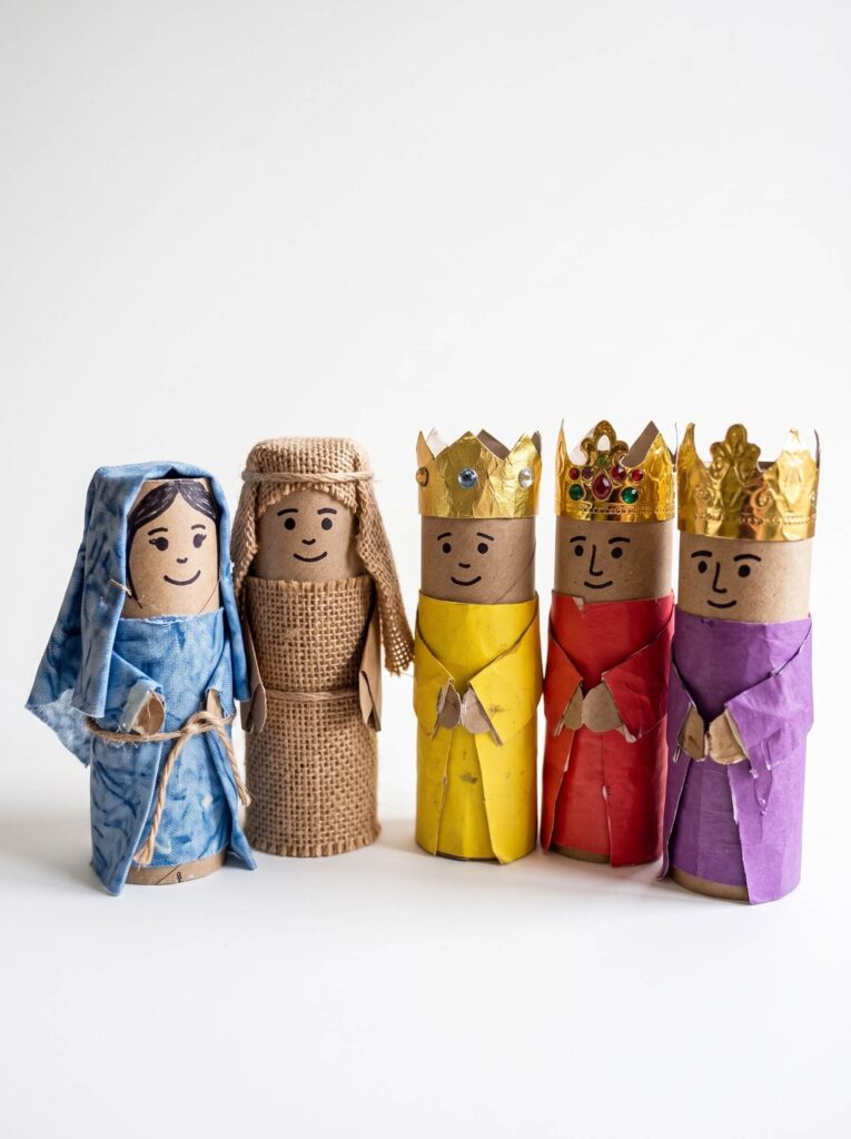 Toilet Roll Nativity Figures