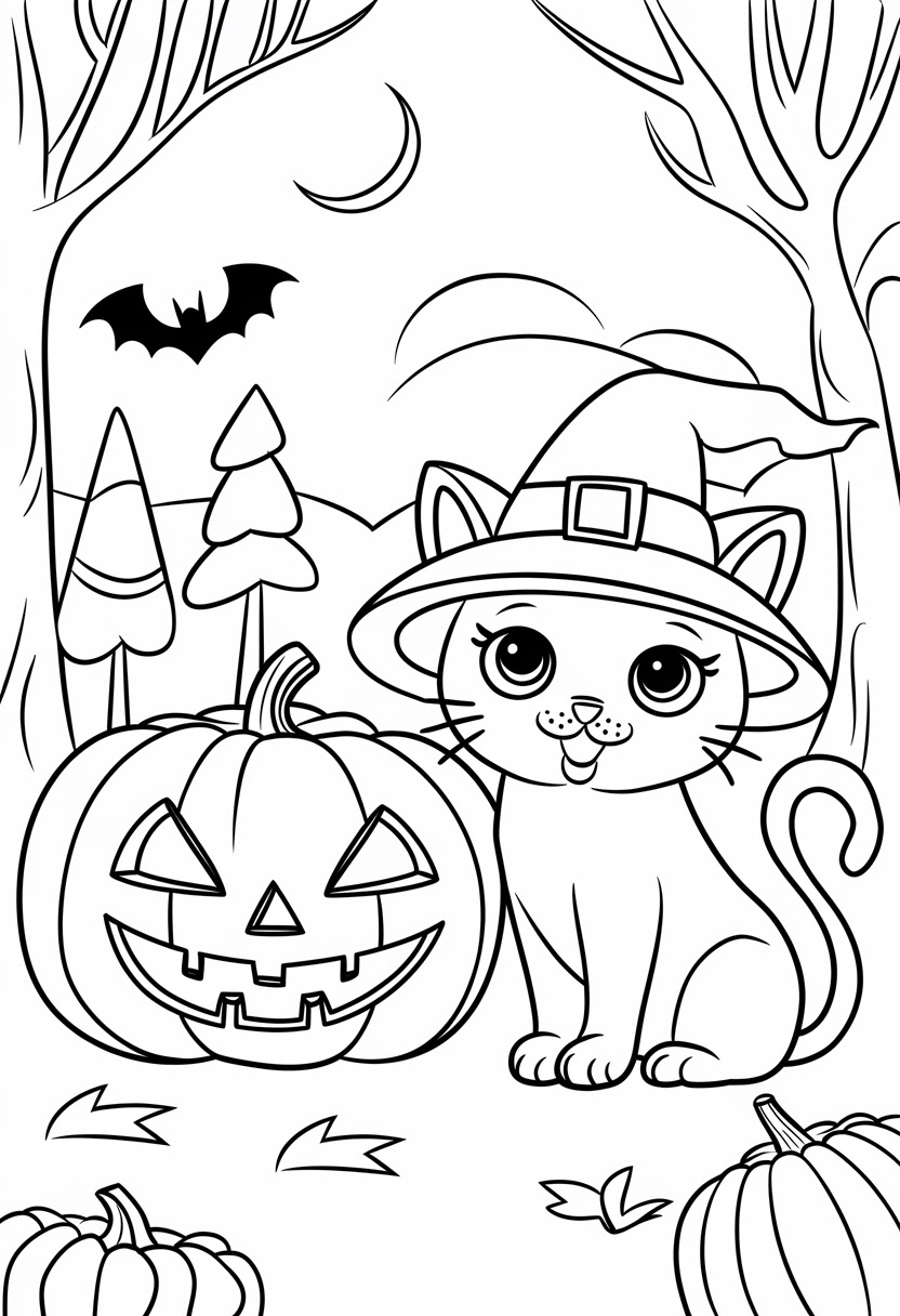 11 Free Printable Halloween Cat Coloring Pages for Kids (Plus the Black Cat Trick Nobody Tells You)